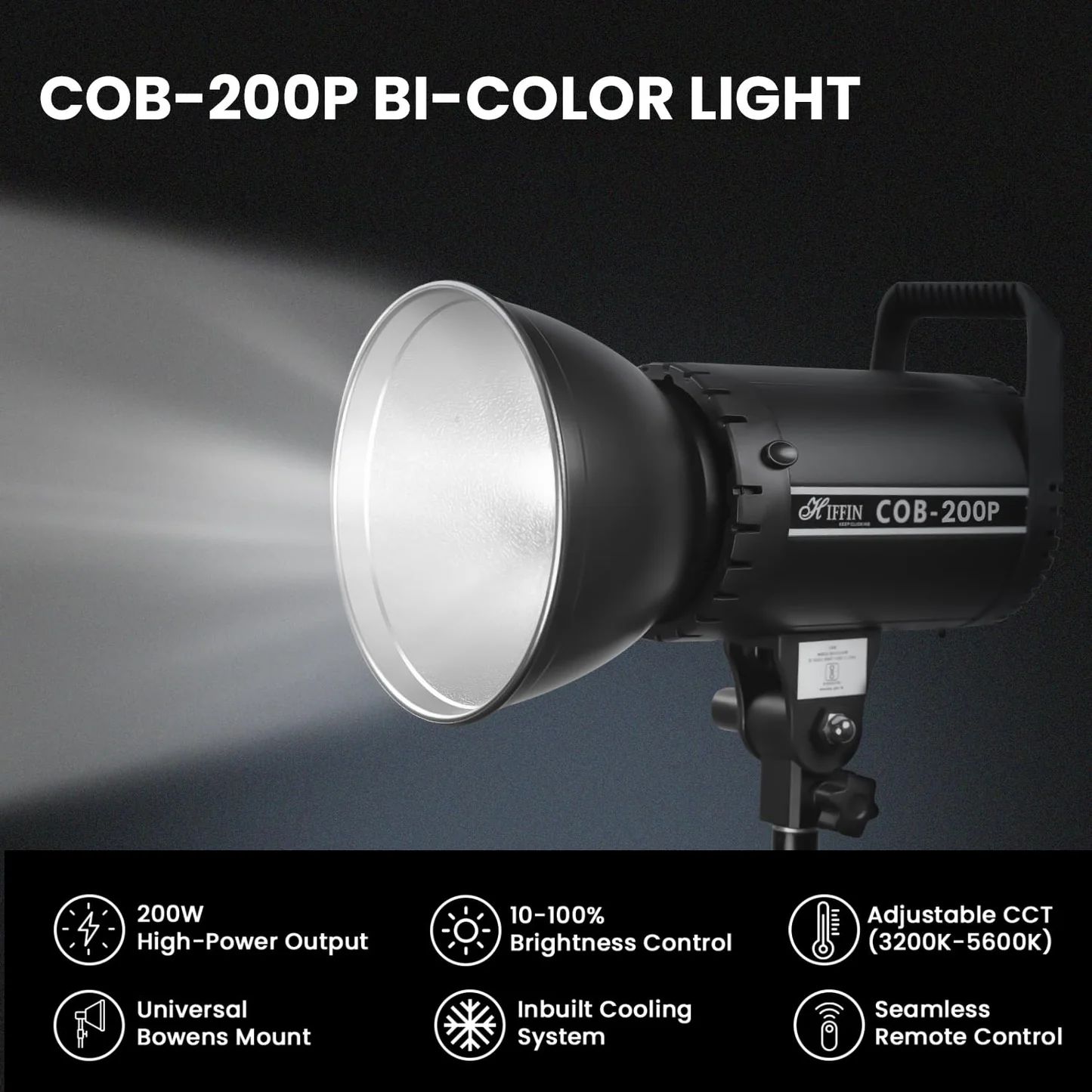 Hiffin COB 200 LED Light